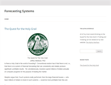 Tablet Screenshot of forecastingsystems.com